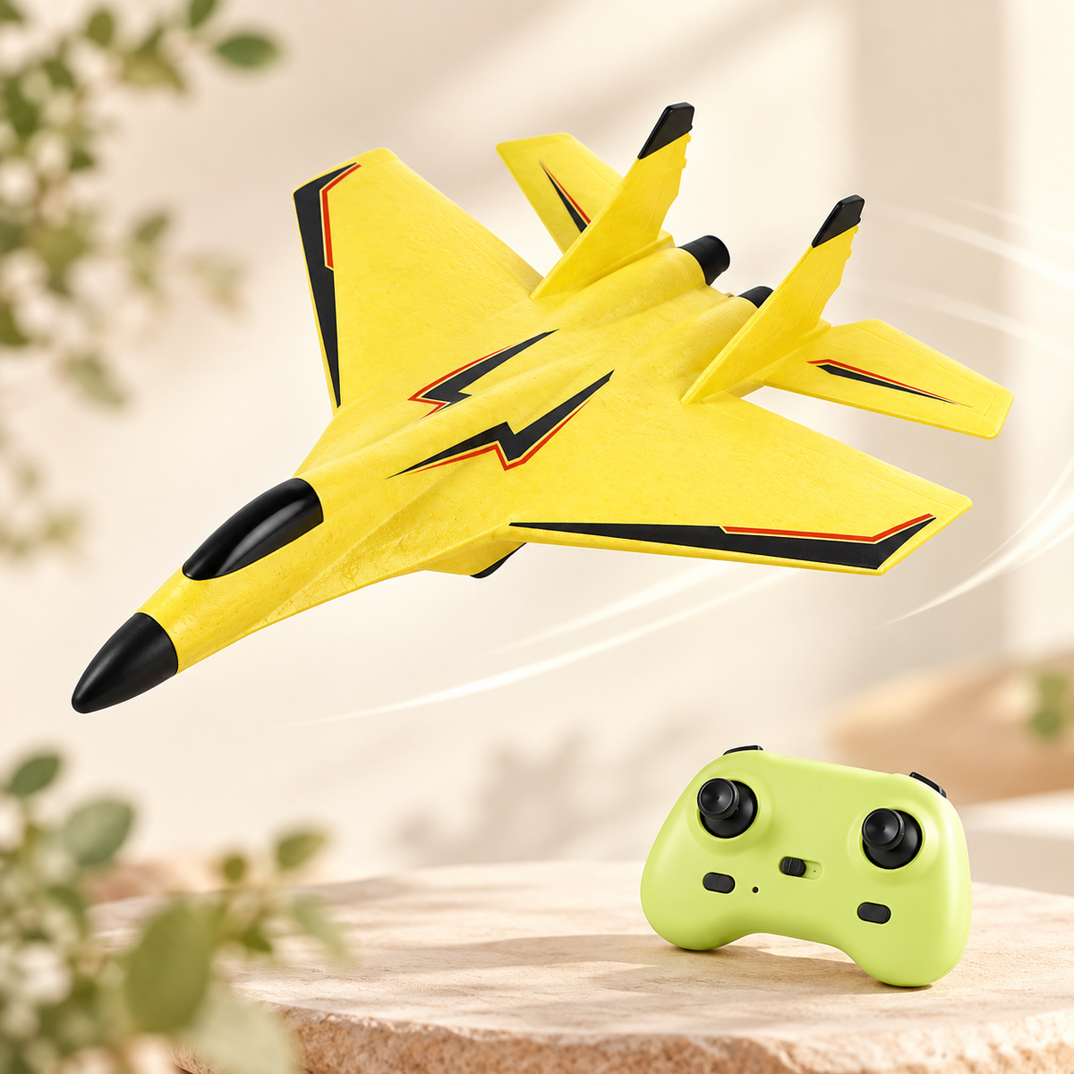 Avión RC teledirigido con mando en ambiente Lina